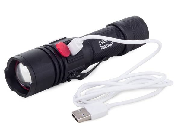 Taktinis bailong cree led xm-l3-u3 usb žibintuvėlis