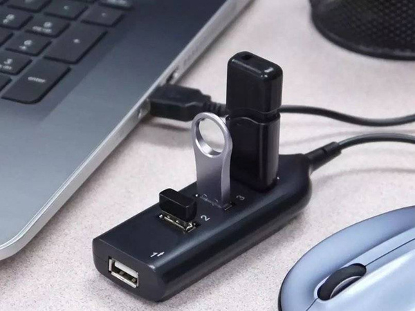 Usb šakotuvas 4 prievadų skirstytuvas usb 2.0 skirstytuvas