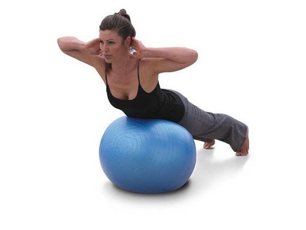 fitness gymball 55 cm treniruočių pompa