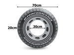 Didelis 70 cm pripučiamas ratas suaugusiam vaikui plaukioti baseino vandenyje