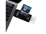 Sd microsd tf kortelių skaitytuvas usb usb-c micro usb otg