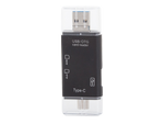 Sd microsd tf kortelių skaitytuvas usb usb-c micro usb otg