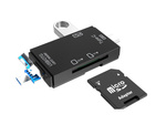 Sd microsd tf kortelių skaitytuvas usb usb-c micro usb otg