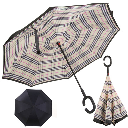 Parasol parasolka odwrócony składany odwrotnie