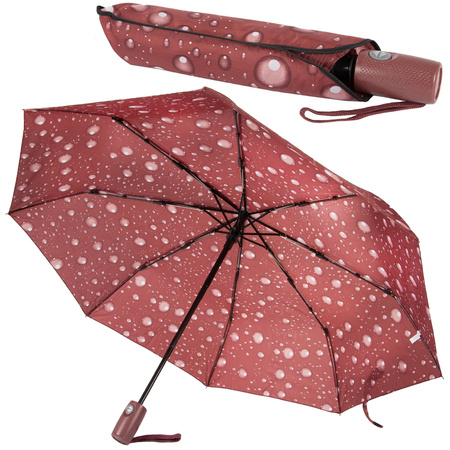 Parasol parasolka składana automat włókno damski