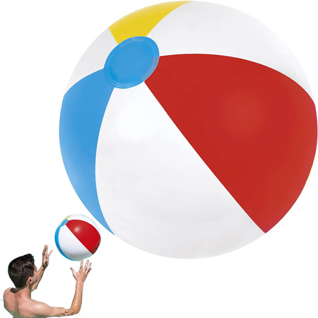 Piłka plażowa dmuchana wielokolorowa dla dzieci 30cm na plażę do basenu