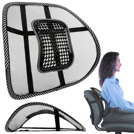 Podkładka podpórka pod plecy z masażem na fotel