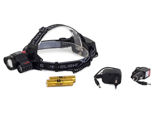 Bailong latarka czołowa led cree xm-l t6 2x xp-e