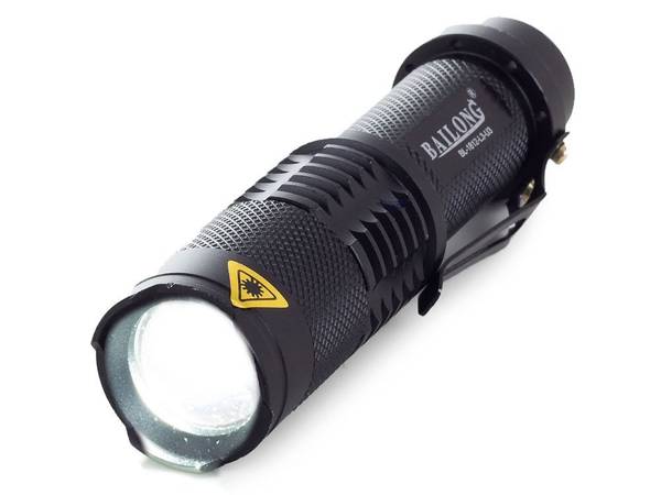 Bailong latarka taktyczna LED CREE zoom XM-L T6