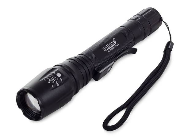 Bailong latarka taktyczna LED CREE zoom XM-L3-U3