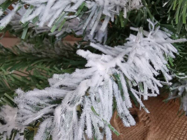 Choinka sztuczna śnieg mała 50cm ozdobna na biurko