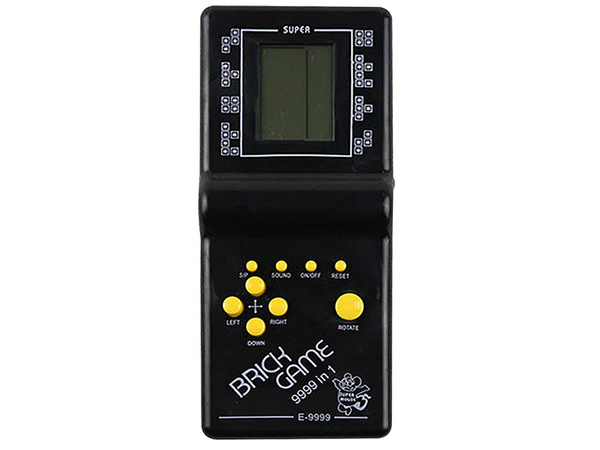 Elektroniczna gra tetris konsola kieszonkowa retro