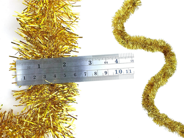 Girlanda choinkowa świąteczna łańcuch złoty 6m