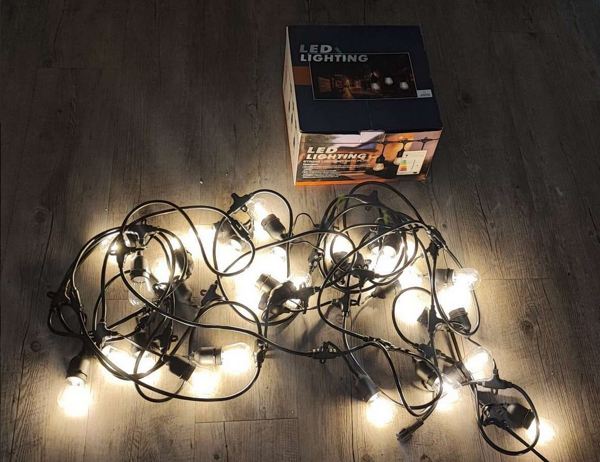 Girlanda ogrodowa łańcuch świetlny lampki 10 led