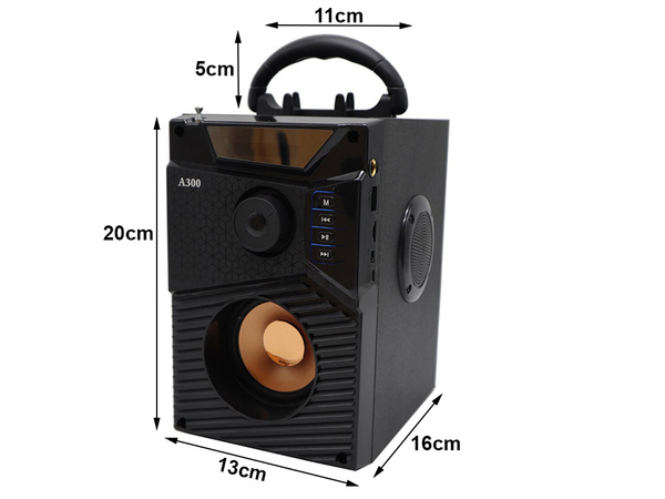 Głośnik bezprzewodowy bluetooth radio micro sd