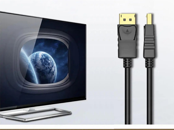 Kabel przewód dp 1.4 video audio displayport displayport 8k 4k 2k 1,5m