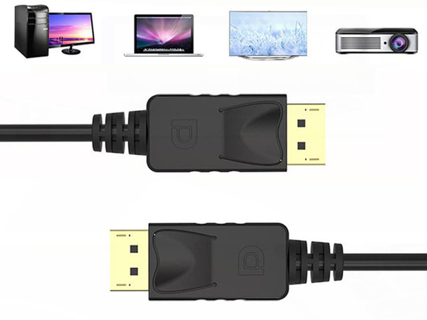 Kabel przewód dp 1.4 video audio displayport displayport 8k 4k 2k 2m