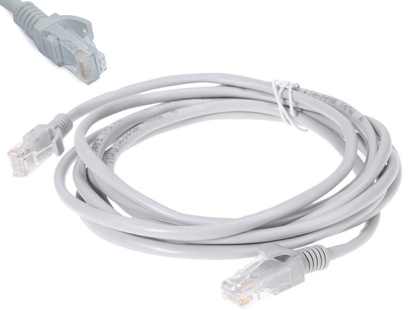 Kabel sieciowy lan cat5e rj45 skrętka ethernet 2m przewód internetowy utp