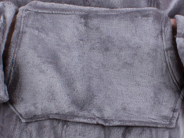 Koc z rękawami polar ciepła bluza szlafrok 140x200