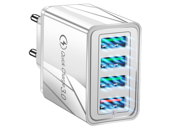 Ładowarka sieciowa szybka 4xusb quick charge 3.0