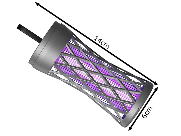 Lampa owadobójcza uv na komary muchy elektryczna owady pułkapka skuteczna