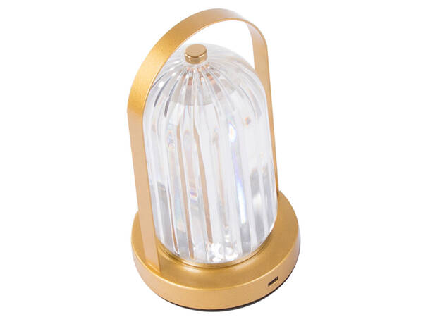 Lampka nocna stołowa kryształ led lampion dotykowa