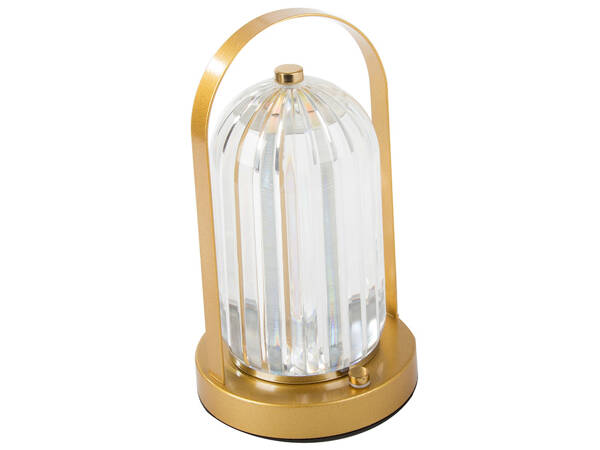 Lampka nocna stołowa kryształ led lampion dotykowa