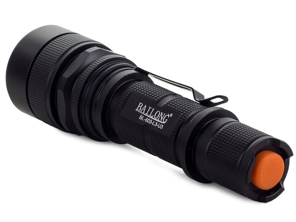 Latarka taktyczna bailong usb led cree xm-l3-u3