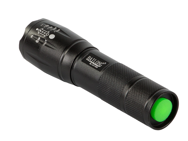 Latarka taktyczna bailong zoom cree led q3 uv test