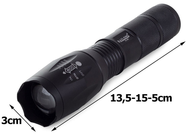Latarka taktyczna bailong zoom led cree xm-l3-u3