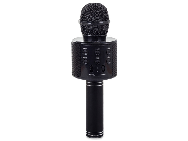 Mikrofon bezprzewodowy bluetooth głośnik karaoke modulator głosu okrągły