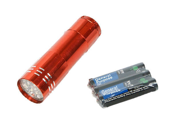 Mini latarka 9 led latarki 15-9 diodowa brelok