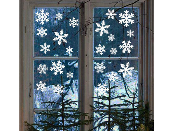 Naklejki świąteczne na okno szybę święta choinki