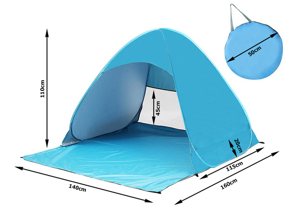 Namiot plażowy samorozkładający parawan uv duży