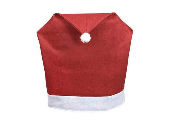 Pokrowce na krzesło czapka mikołaja świąteczny x6