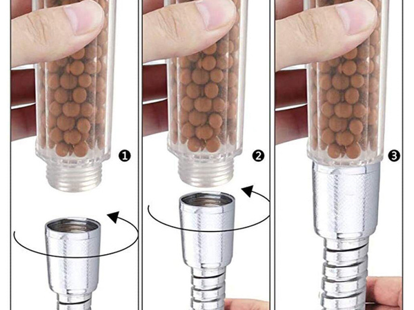 Słuchawka prysznicowa oszczędna z filtrem kamienym