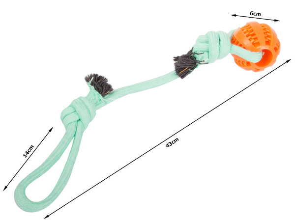 Zabawka dla psa gryzak szarpak sznur mocny długi