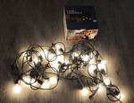 Girlanda ogrodowa łańcuch świetlny lampki 20 led