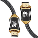 Kabel przewód hdmi 2.1 video ultra high speed 8k 60hz 4k 120hz hq gold 2m