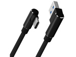 Kabel przewód usb usb-c typ c kątowy do ładowania qc do telefonu 1m