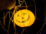 Lampion dynia led świecąca dekoracja ozdoba na halloween papierowy