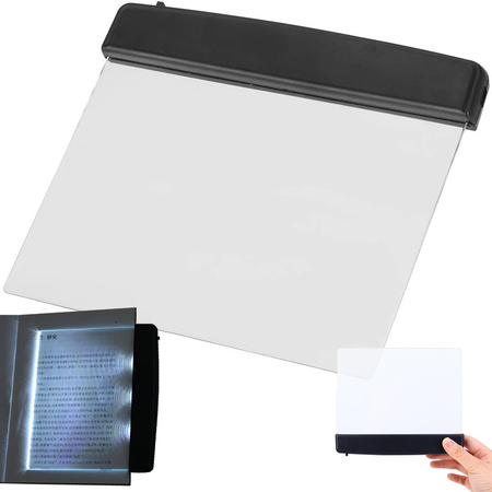 Carte lectură lumină la noapte backlight panou a condus pagina portabil