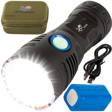 Lanternă tactică bailong cree cob led xhp90 puternic