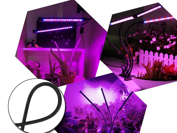 2x lampă de creștere a plantelor 40 led timer usb clip