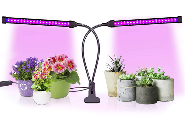 2x lampă de creștere a plantelor 40 led timer usb clip