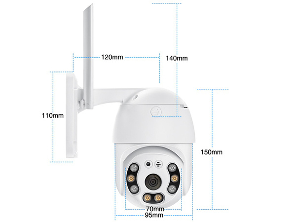 Cameră în aer liber ip wifi full hd zoom