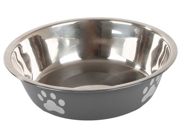 Dog cat food water bowl metal anti-slip pot large 700ml