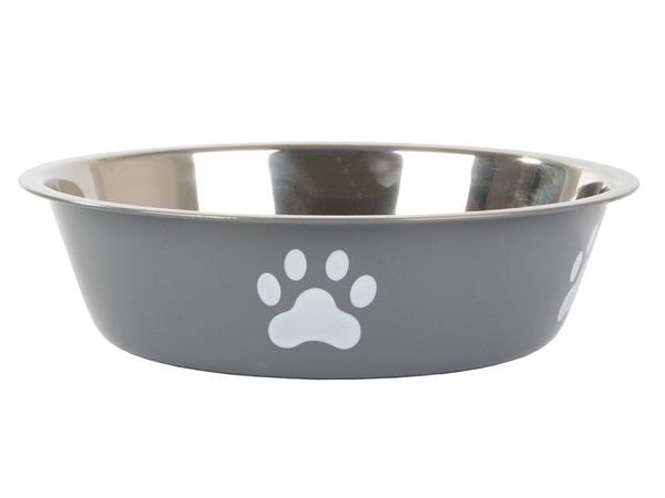 Dog cat food water bowl metal anti-slip pot large 700ml