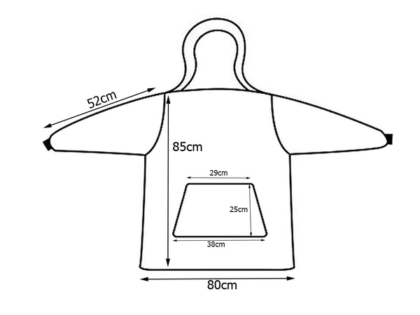 Hanorac cald oversize pătură xxl 2in1 blană groasă moale hooded halat