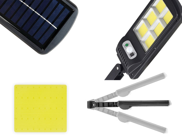 Lampă solară 96 led cu senzor de mișcare în amurg